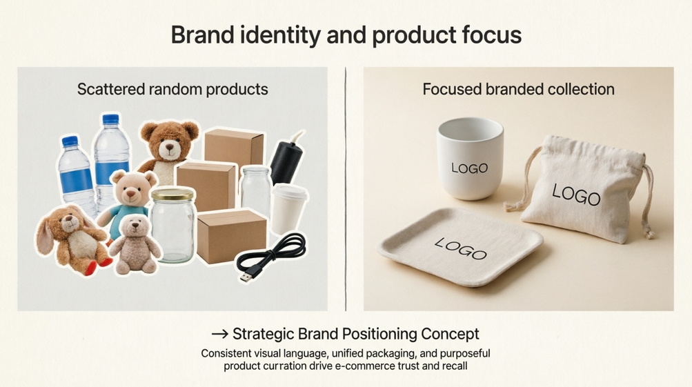 Comparison of scattered vs focused brand products